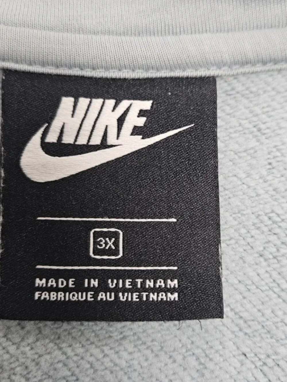 Women's Nike Essentials Tri-Blend Full-Zip Hoodie 3X Light Blue